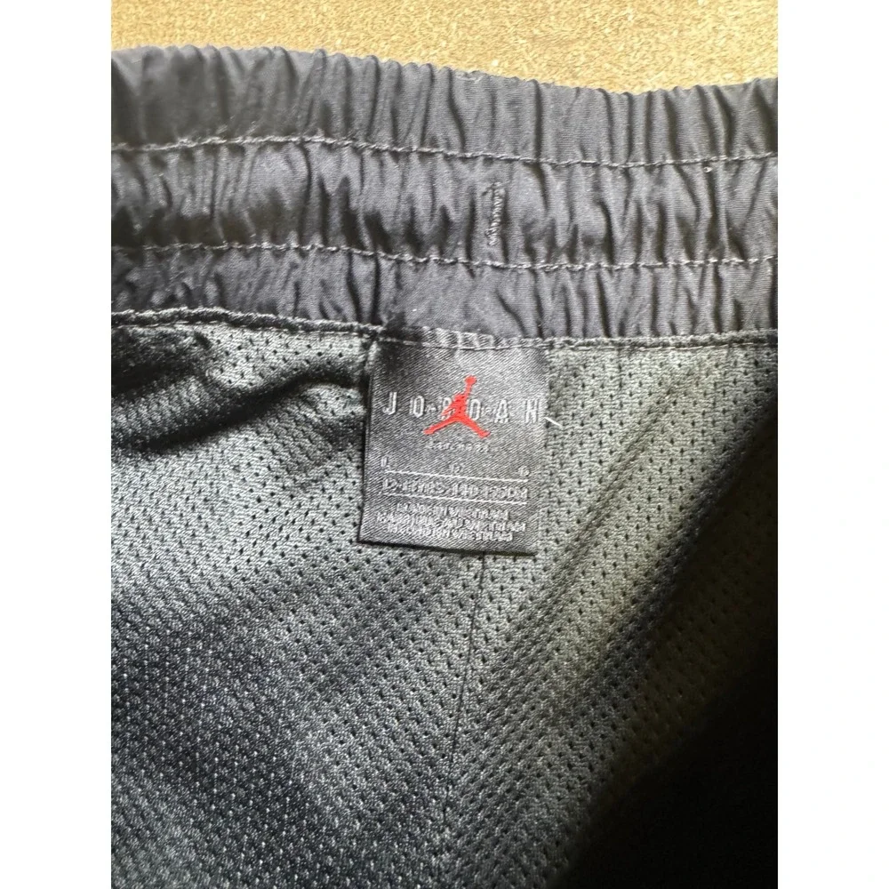 Jordan Boys Navy Blue Nylon Cargo Pants Jumpman‎ Logo Mesh Lined D413-023 Size L